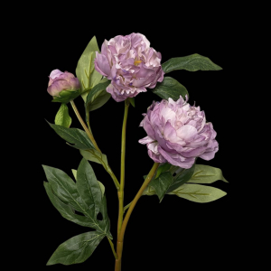 Artificial Flower Round Rose Purple