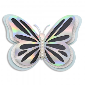 DIY Butterfly Black & Sliver (20cm)