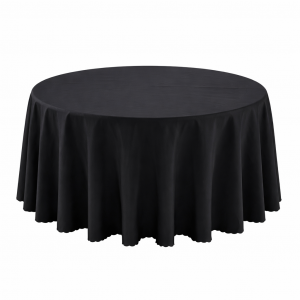 Round Table Cloth Black (280cm)