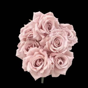 Artificial Flower Rose Bunch Old Rose(7PCS)