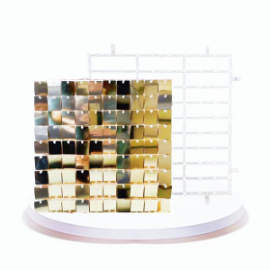 Shimmer Wall Transparent Backboard Light Gold (Snap Button)