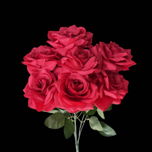 Artificial Flower Rose Bunch Red (7 Roses)
