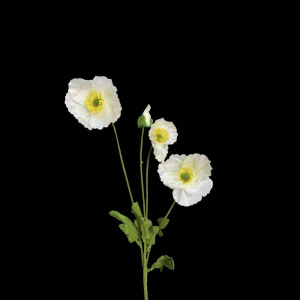 Artificial Poppy White