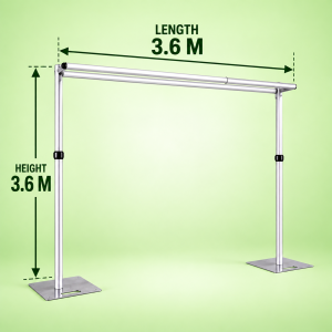 Adjustble Heavy Duty Modular Aluminium Backdrop Frame (3.6M*3.6M)