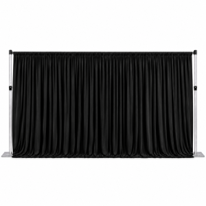 Milk Silk Backdrop Curtain Black (3m*6m)