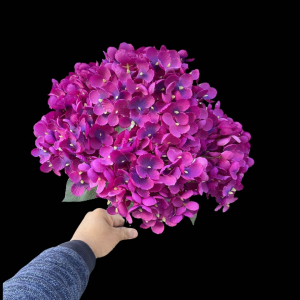 Artificial Flower Big Hydrangea Purple Bunch