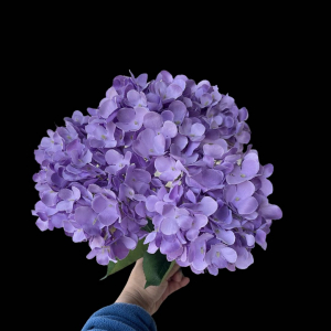 Artificial Flower Big Hydrangea Purple Bunch