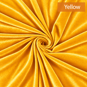 Premium Heavyweight Velvet Fabric &ndash; 200GSM Yellow  (1.5m*20m)