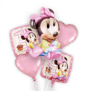 Minnie Mouse Foil Balloon Set Pink (5PCS)