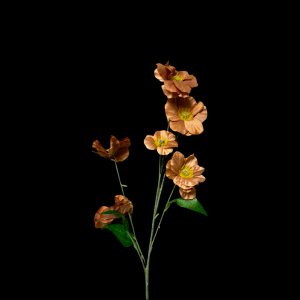 Artificial Flower Camellia Brown