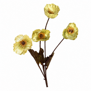 Artificial Poppy Green