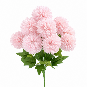 Artificial Chrysanthemum Bunch Pink (9 heads)