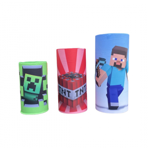 Printed Elastic Plinth Cover Minecraft (3PCS)