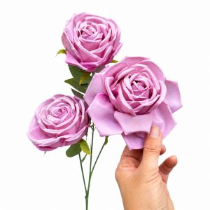 Artificial Round Rose Old Rose