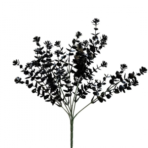 Artificial Eucalyptus Leaf Black