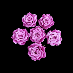Artificial Rose Head Purple  (1 Piece)
