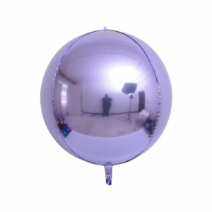 18 Inch 4D Round Sphere Shape Foil Balloon Light Purple (1PCS)