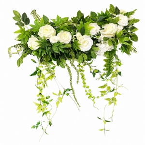Hanging  Artifical Flower Row white (90 cm)