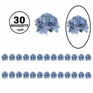 Bulk Artifical Hydrangea Bunch -Dark Blue (30 bunch 5.5 each bunch)