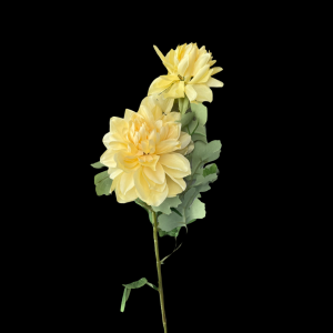 Artificial Flower Dahlia Yellow
