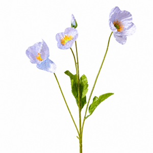 Artificial Poppy Blue
