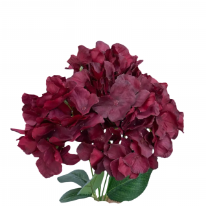 Artificial Flower Big Petal Hydrangea Red