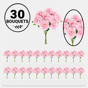 Bulk Artifical Peony Bunch -Pink (30 bunch 3.95each bunch)