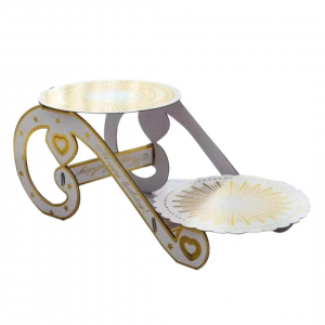 Clearance! Cardborad Cake Stand Gold