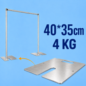 Adjustble Heavy Duty Aluminium Base  (40cm  no connector )