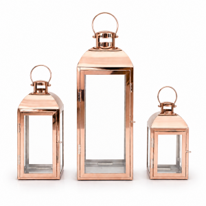 LED Candle Light Set Rose Gold (3pcs)