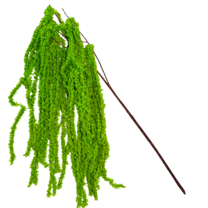 Artificial Hanging Green Moss Branch Green