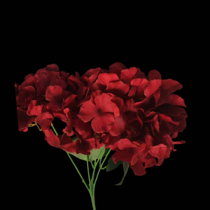 Artificial Flower Big Petal Hydrangea Red