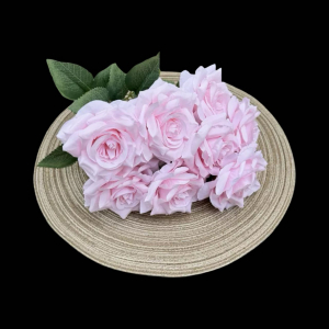 Artificial Flower Rose Bunch Baby Pink (7PCS)