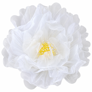 Giant Yarn Flower Head White (75cm)