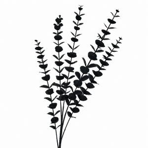 Artificial Eucalyptus Black