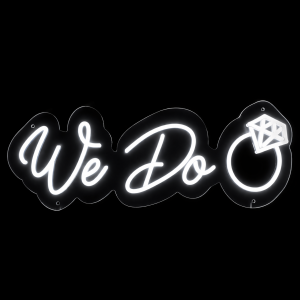 Neon Sign We Do (50.3cm*20cm Bright White)