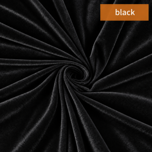 Premium Heavyweight Velvet Fabric &ndash; 200GSM Blak (1.5m*20m)