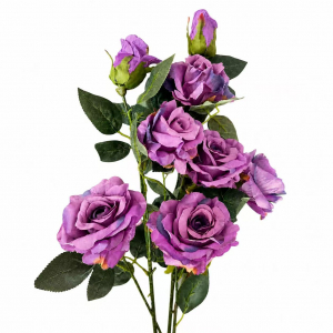 Artificial Rose Bunch Purple (8 heads)