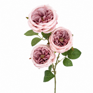 Artificial Round Rose Old Rose