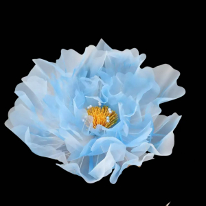 Giant Yarn Flower Head Blue (70cm)