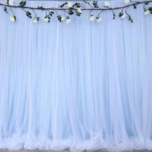 Clearance! Backdrop Curtains Blue 3*3 meter