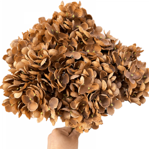 Artificial Hydrangea Brown Bunch (5 heads)