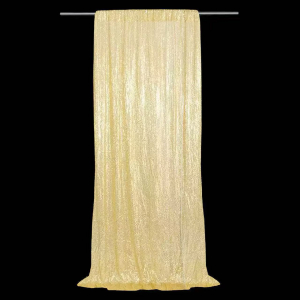 Sequin Curtains Gold ( 1.2m *3m)