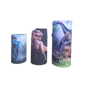 Printed Elastic Plinth Cover Dinosaur  (3PCS)