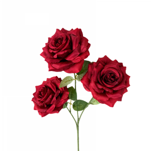 Artificial Rose Dark Red