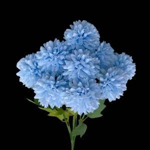 Artificial Chrysanthemum Bunch Baby Blue (9PCS)