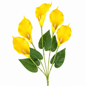 Artificial Calla Lily Yellow (5 heads)