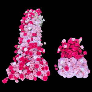 Flower Arrangement Set Hot Pink  (3 pcs)