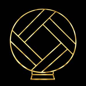 Round Arch Stand Shinne Gold (1.6 meter)