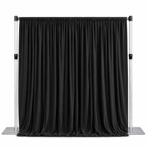 Milk Silk Backdrop Curtain Black (3m*3m)